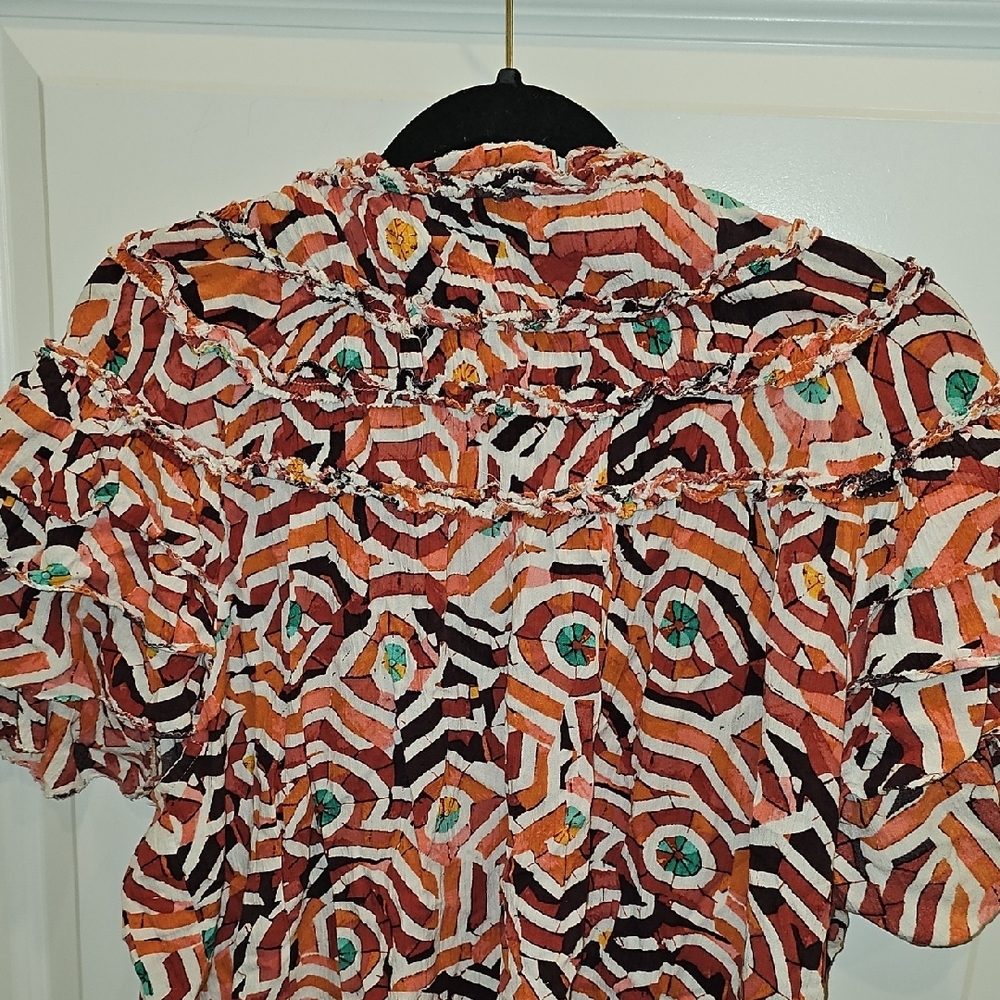 Maeve Ruffle Yoke Blouse (L) - Picture 6 of 8